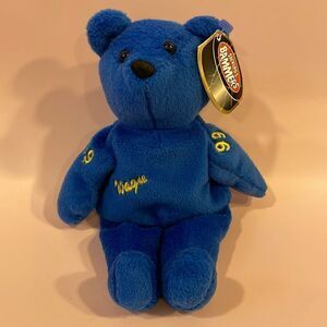 Salvino's Bammers Wayne Gretzky Bear 1999 with Tags Excellent Condition Yellow